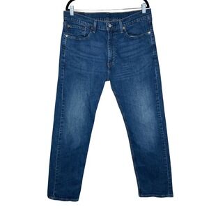 Levi's 505 Jeans Men's‎ 36x32 Blue Straight Leg Medium Dark Wash Denim